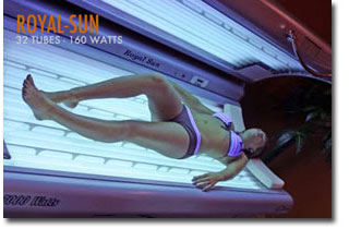 Lit de bronzage sécuritaire Royal Sun 32 tubes - 160 watts