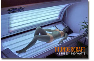 Lit de bronzage sécuritaire Thundercraft 42 tubes - 160 watts
